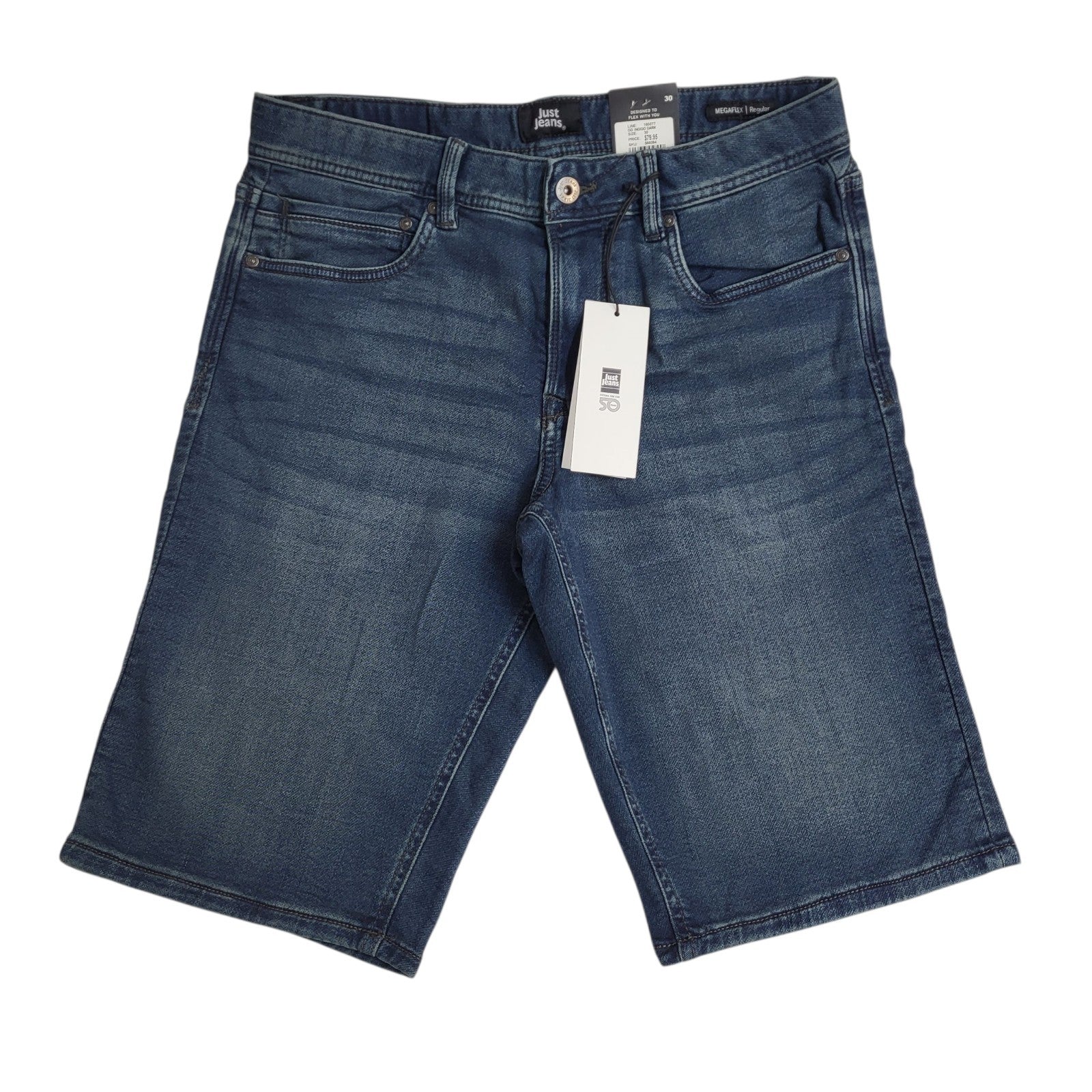 Just Jeans Shorts Vintage Y2K Blue Denim Bnwt Uk Women's Size S W30