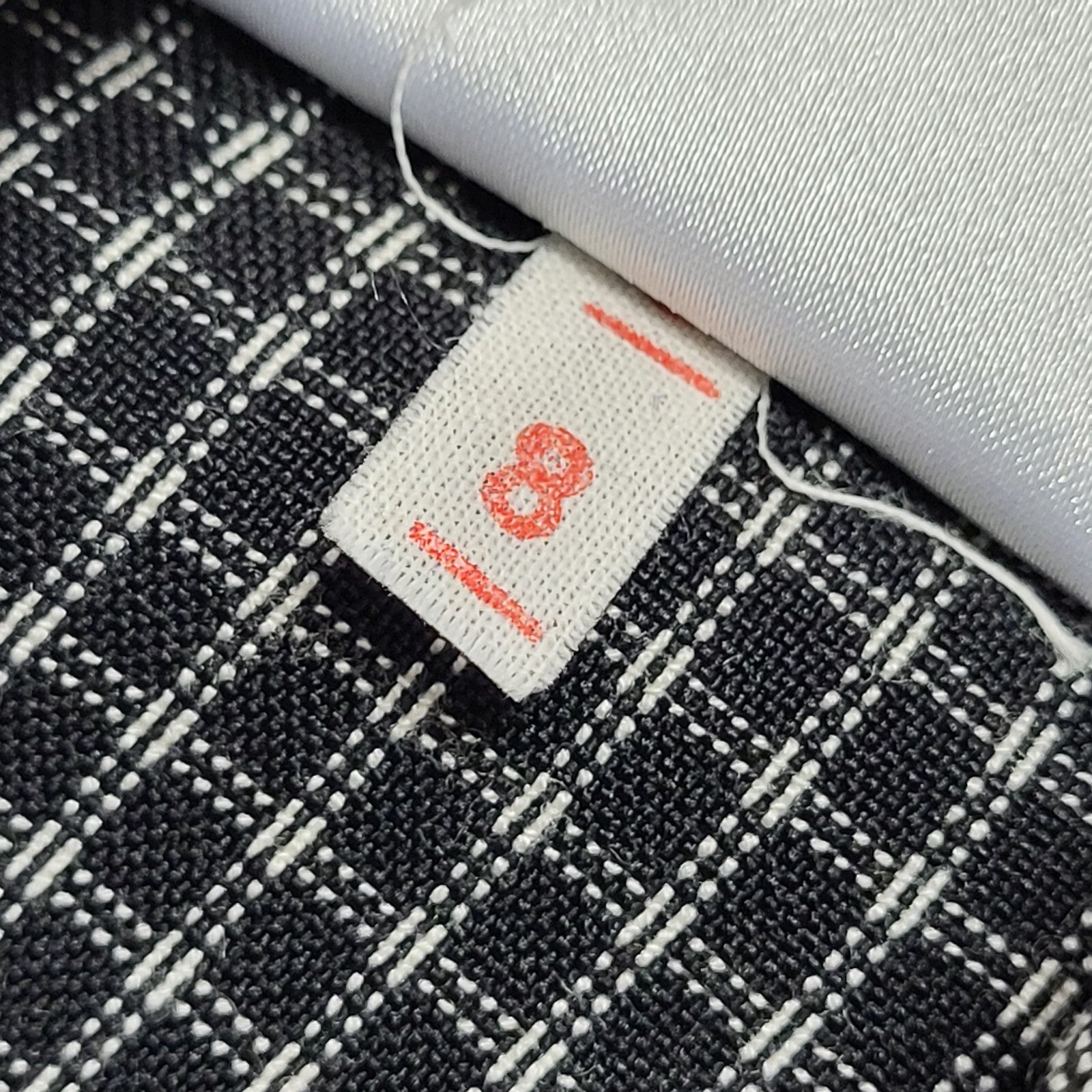 New Look Vintage 90s Black Check Sleeveless Dress Uk Women's Size 8 W26-30