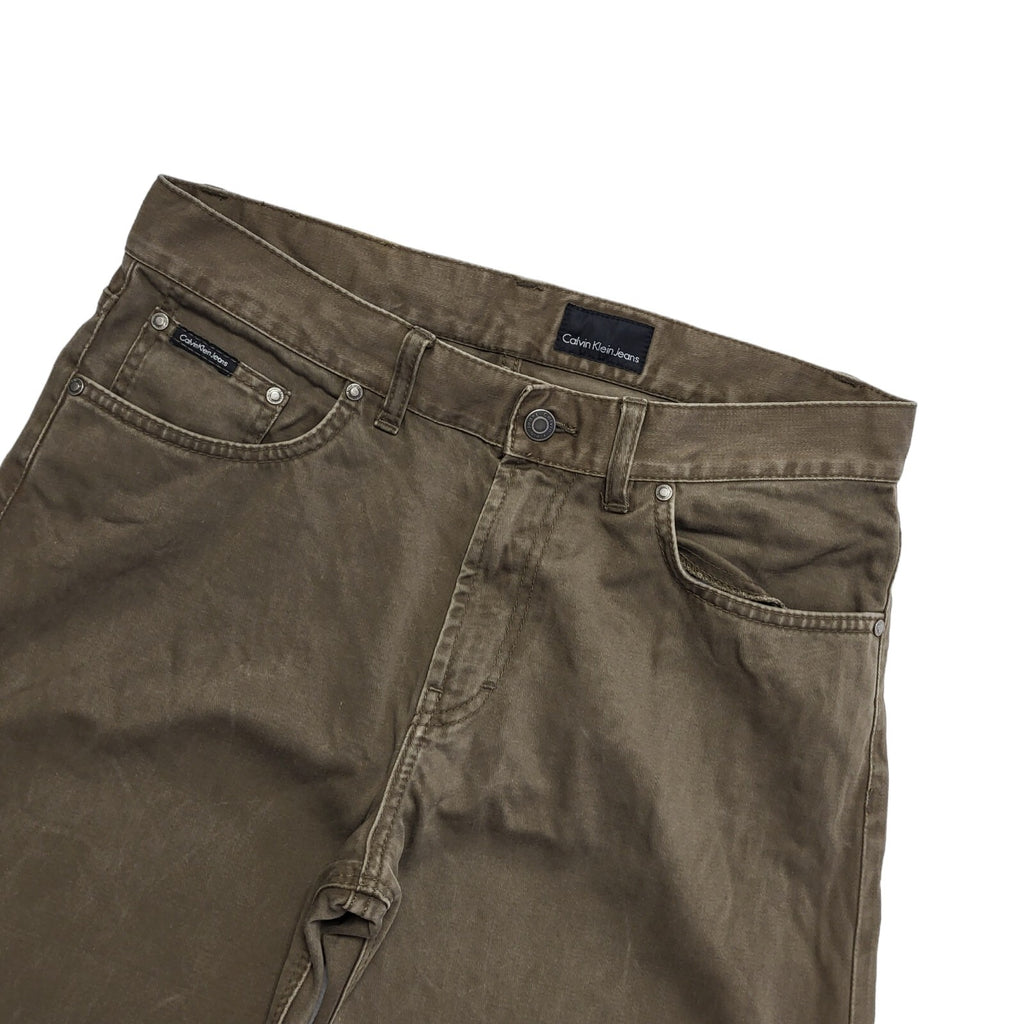 Calvin Klein Vintage 90s Brown Straight Leg Jeans Men's Size M W31 L34