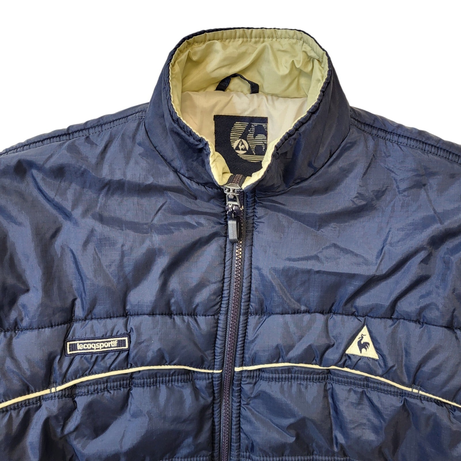 Le Coq Sportif 90s Vintage Navy Blue Zipped Jacket Boy's/Girls Size XL