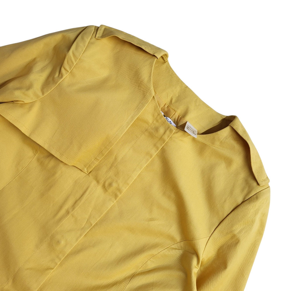Redoute Coat Bnwt Y2k Yellow Button Uk Women's Size XL
