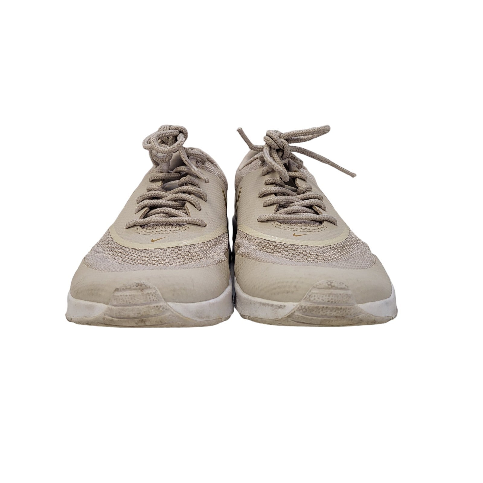 Nike Air Max Thea Beige Canvas Lace-Up Sports Trainers Women's Uk Size 5