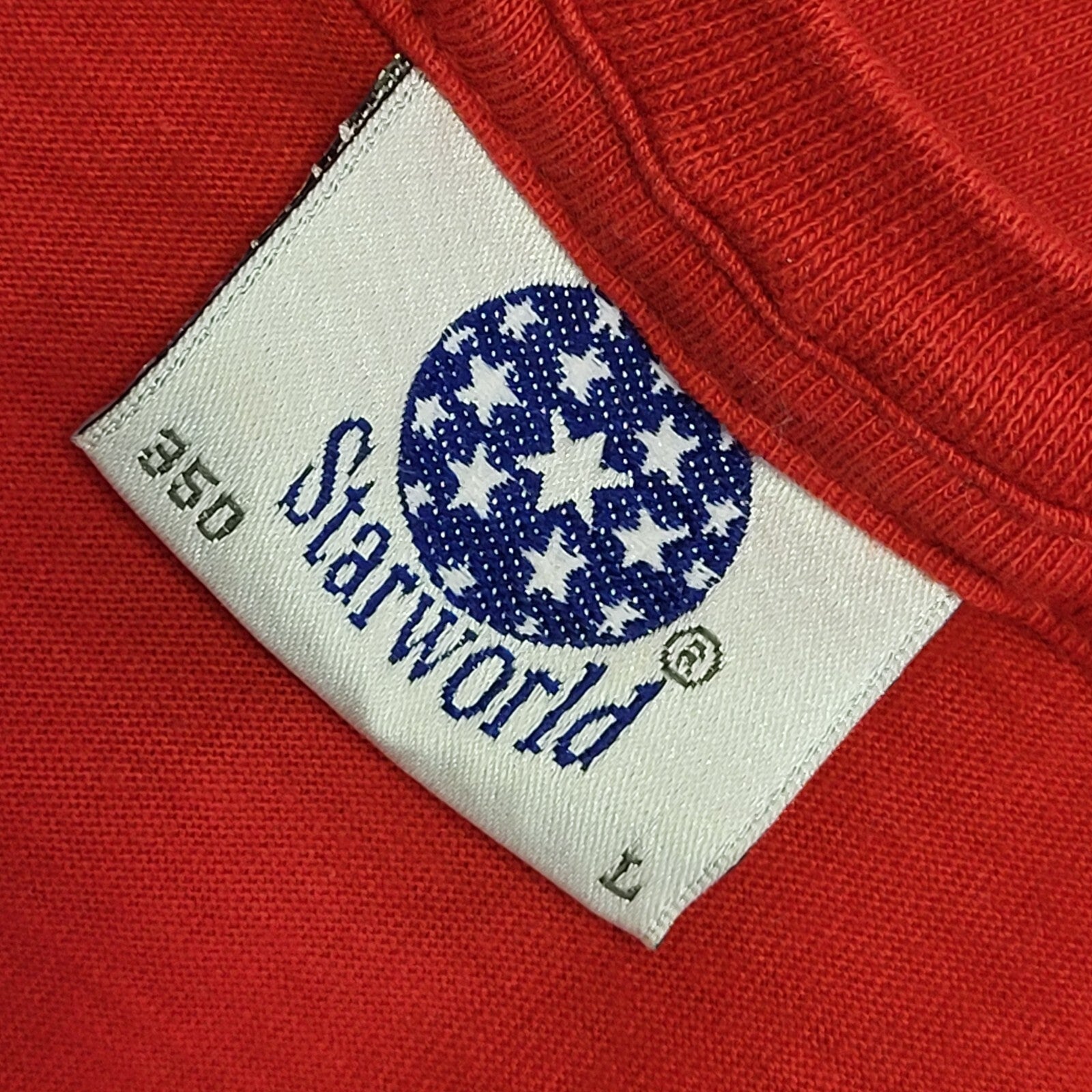 Star World Vintage Red London Run 2009 Short Sleeve Y2K T-Shirt Mens Size L