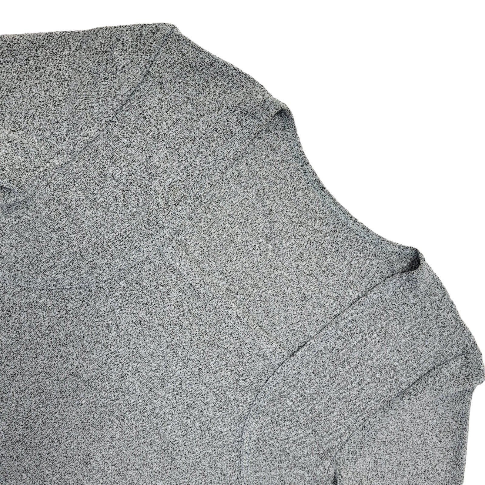 90s Vintage Grey Square Neck Midi Dress Women's Size 8