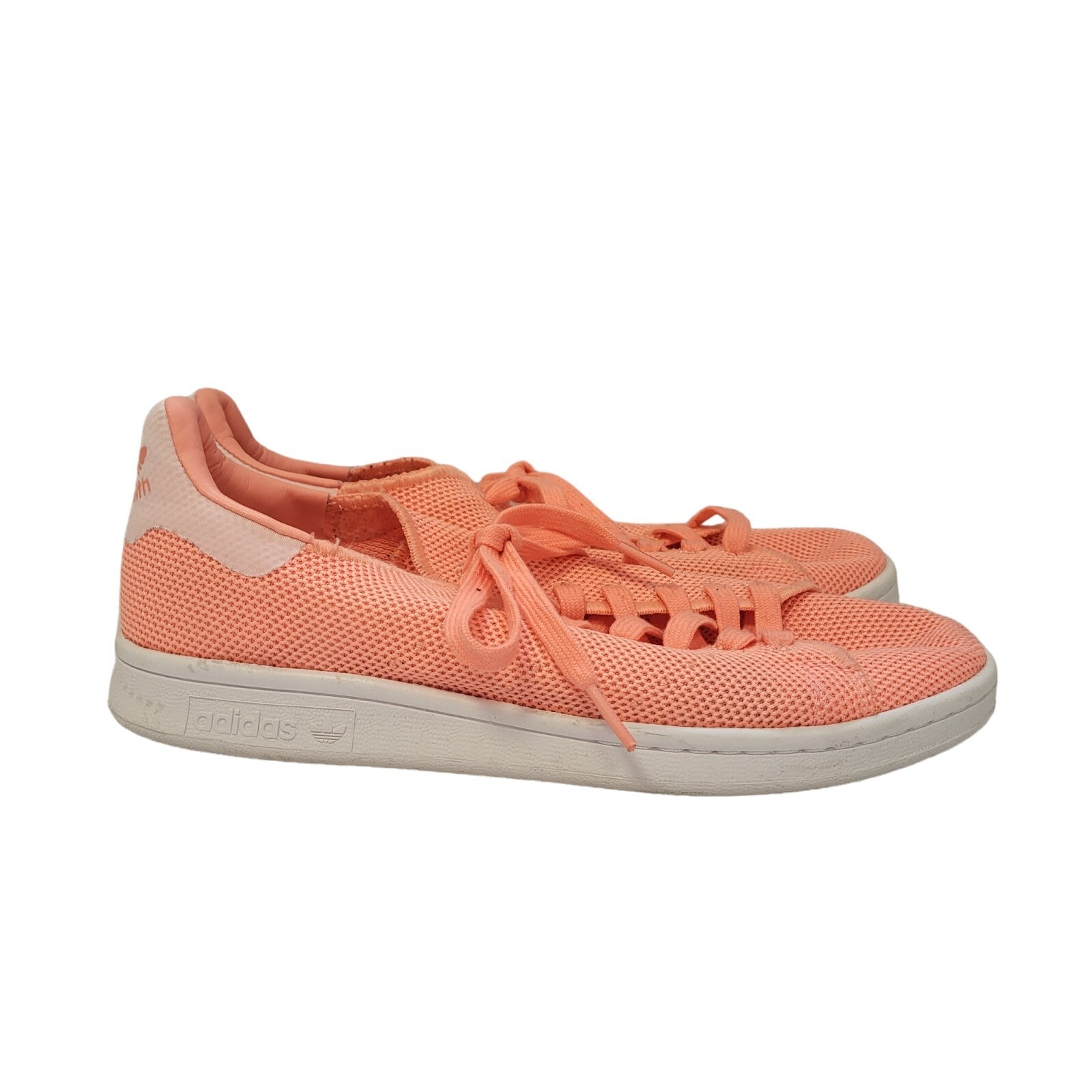 Adidas Stan Smith  Pink & White Lace-up Sports Casual Trainers Uk Women's Size 7