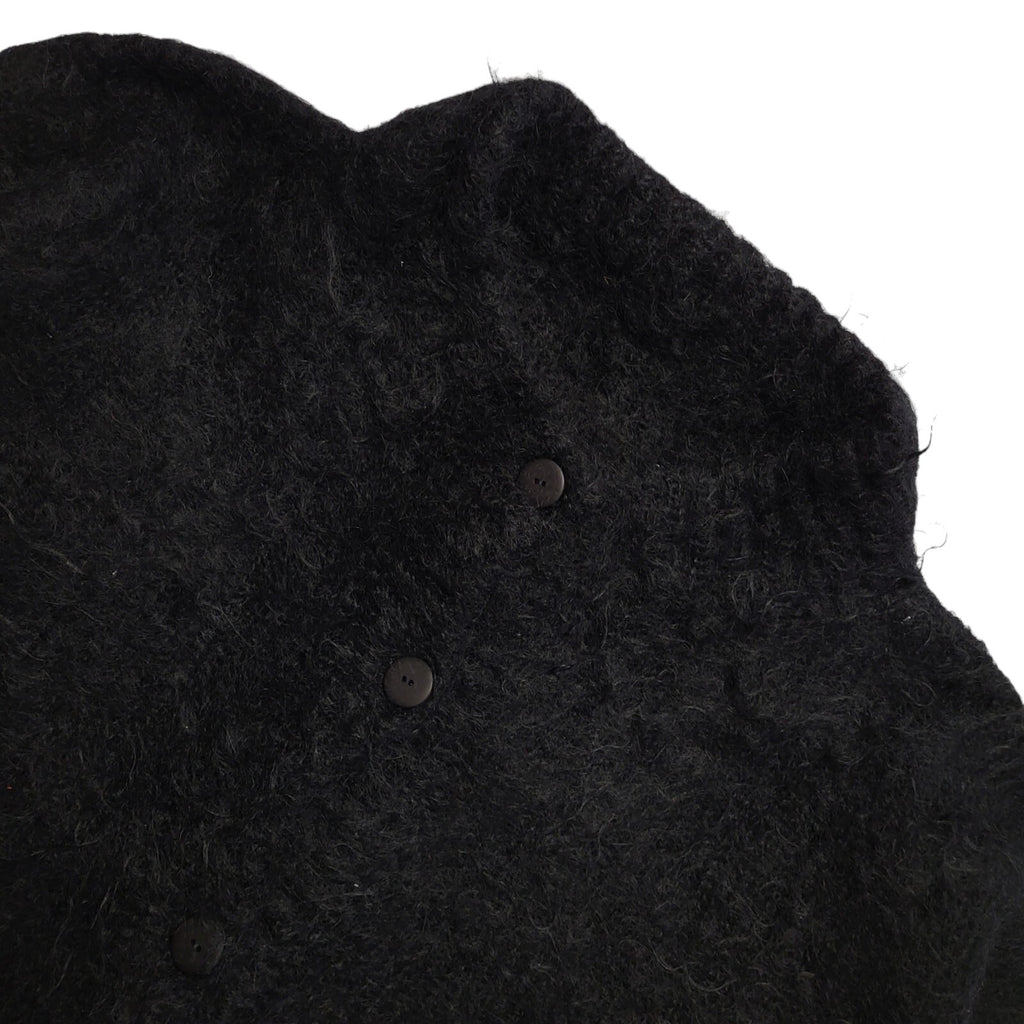 Vintage 90's Black Knitted Round Button Front Cardigan Womens UK Size 20