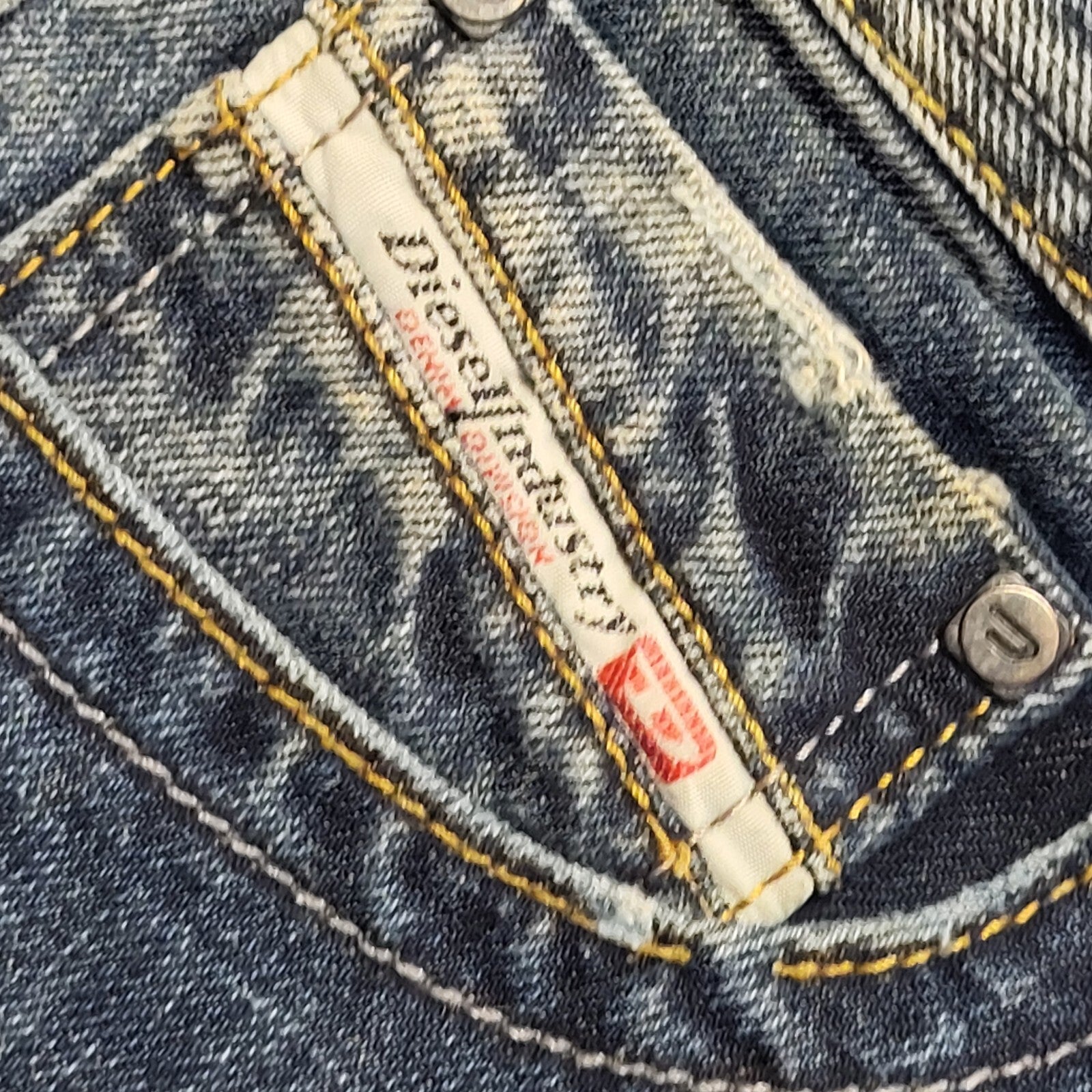 Diesel Vintage Y2K  Blue Straight Denim Jeans Uk Women's Size 10 W28 L33