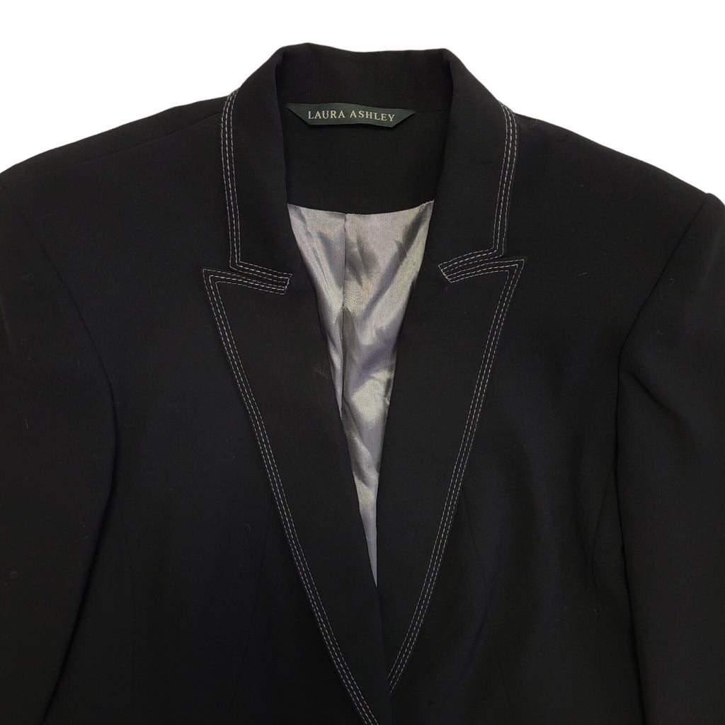 Laura Ashley Black Blazer Jacket Women's Size 14