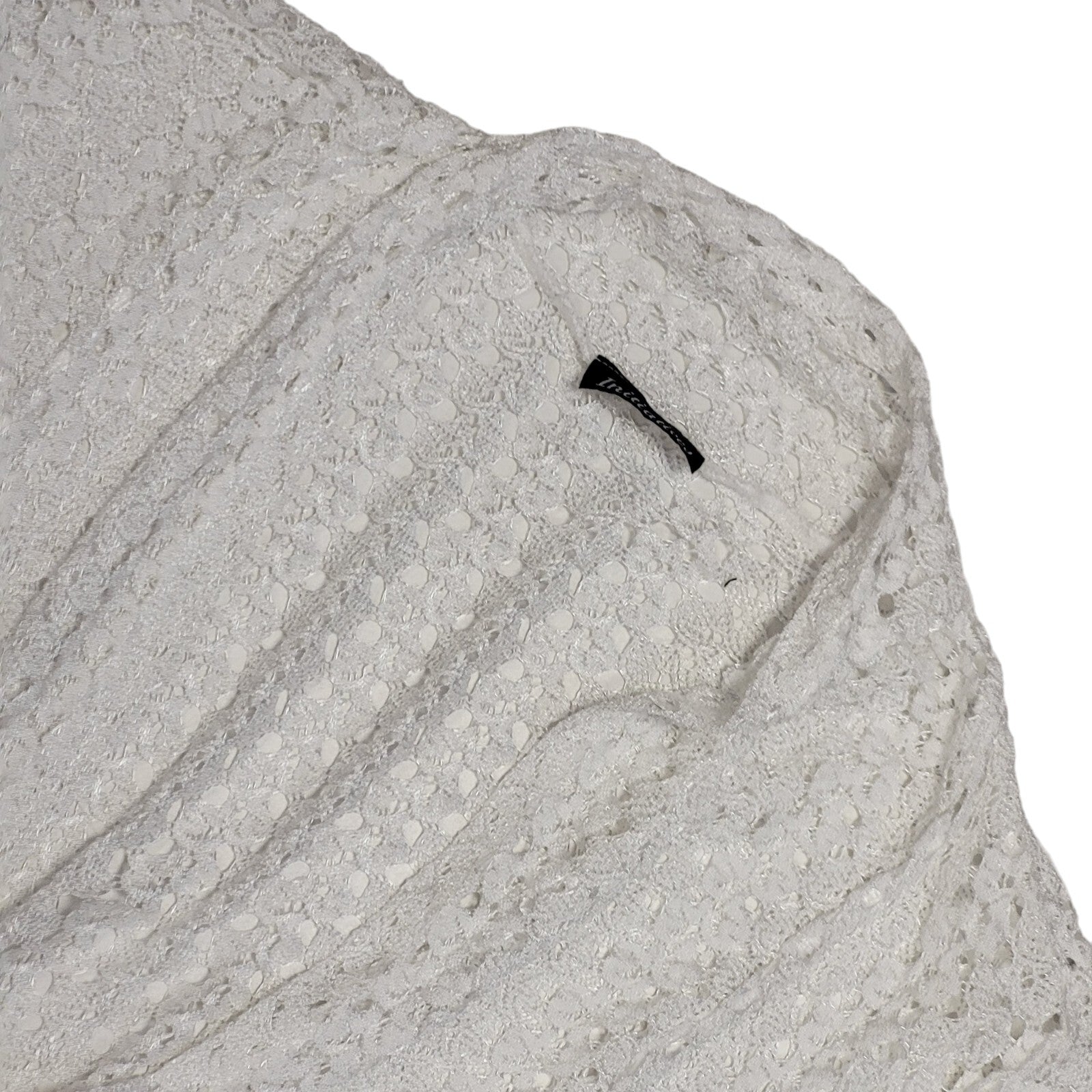 Initiatives White Vintage 90's Open Front Cardigan Uk Women's Size 16/18