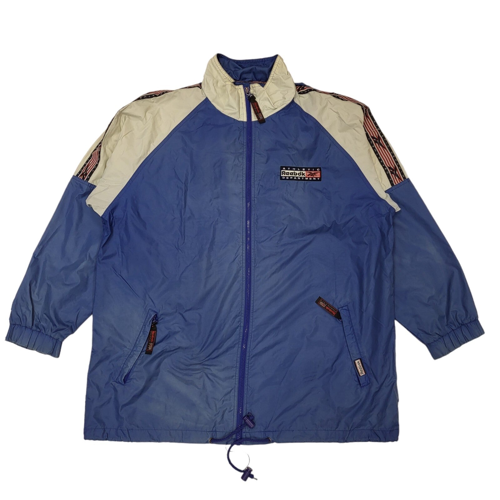 Reebok Blue Vintage 90s Sports Track Jacket Uk Men's Size Large