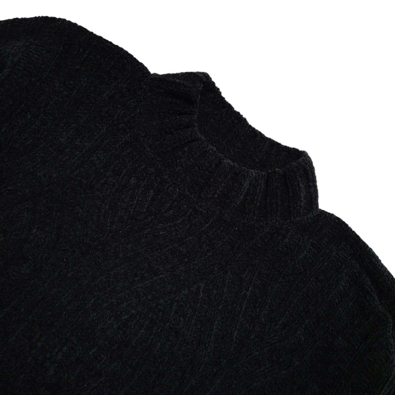 Classic 80s Vintage Black Acrylic Cardigan Women's Size 12-14