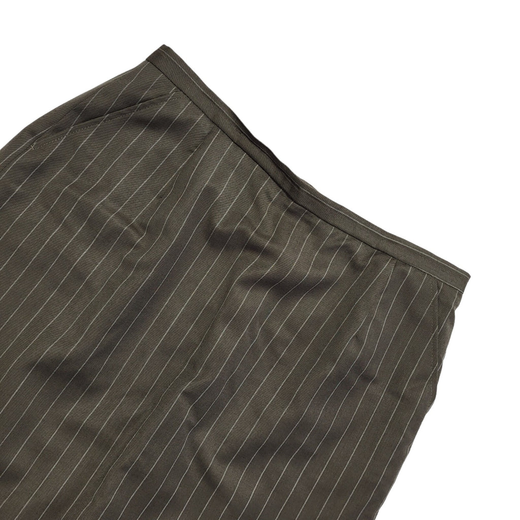 Austin Reed Vintage 90's Brown Striped Pencil Skirt Uk Women's Size 16 W34