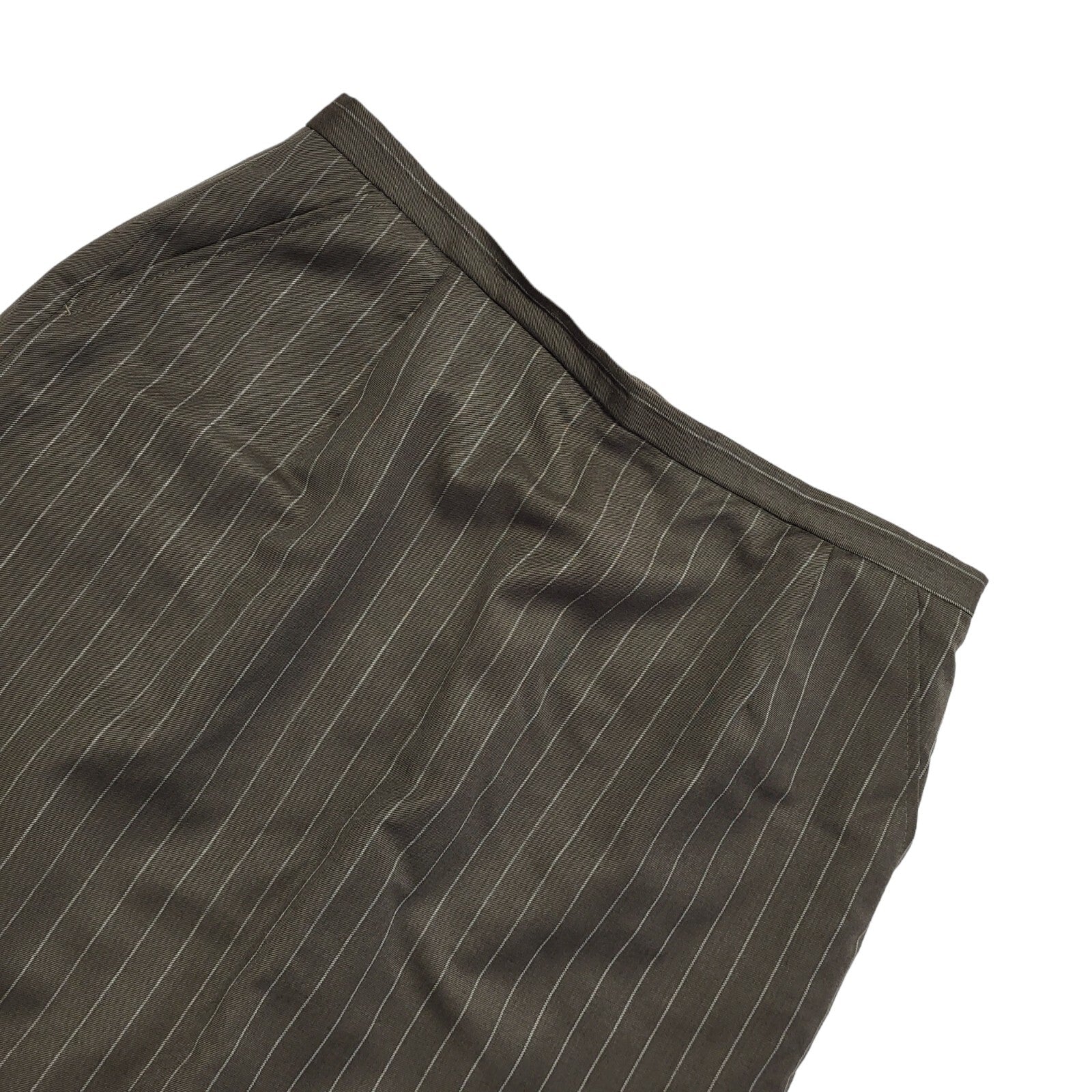Austin Reed Vintage 90's Brown Striped Pencil Skirt Uk Women's Size 16 W34