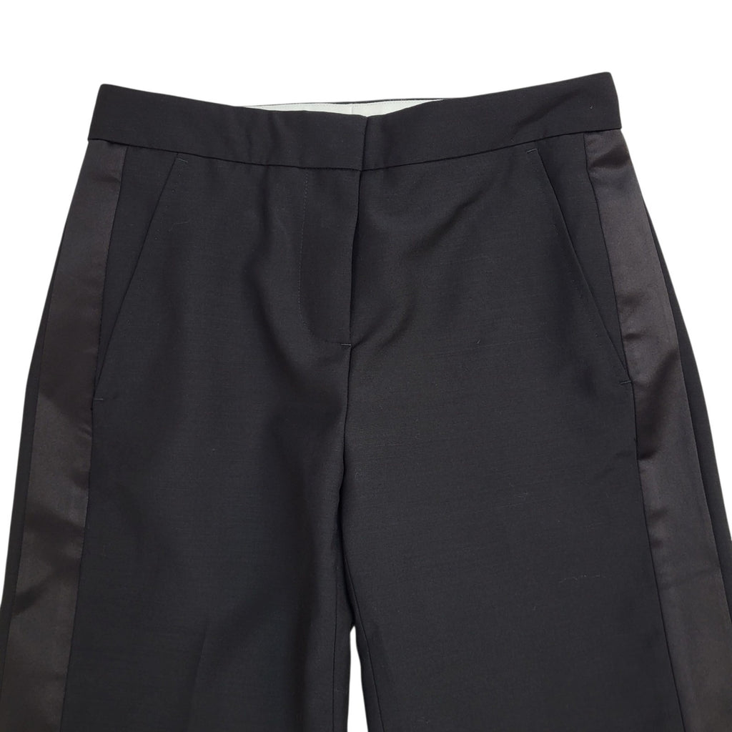 Burberry Dress Trousers Black Tapered Uk Women's S W26 L30 Bnwt
