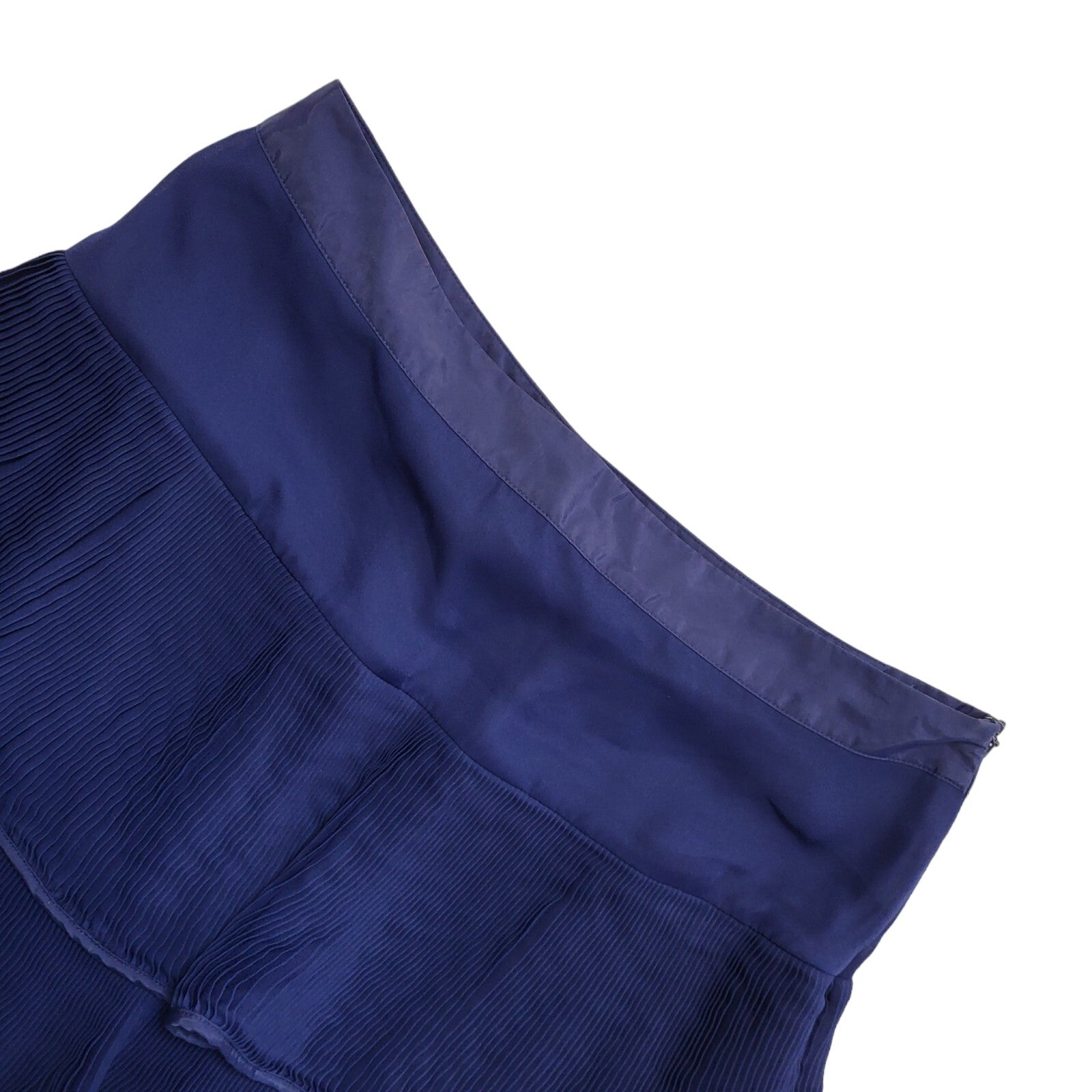 Reiss Blue Tiered Skirt Vintage Y2K Womens UK Size 14-16 W32-34