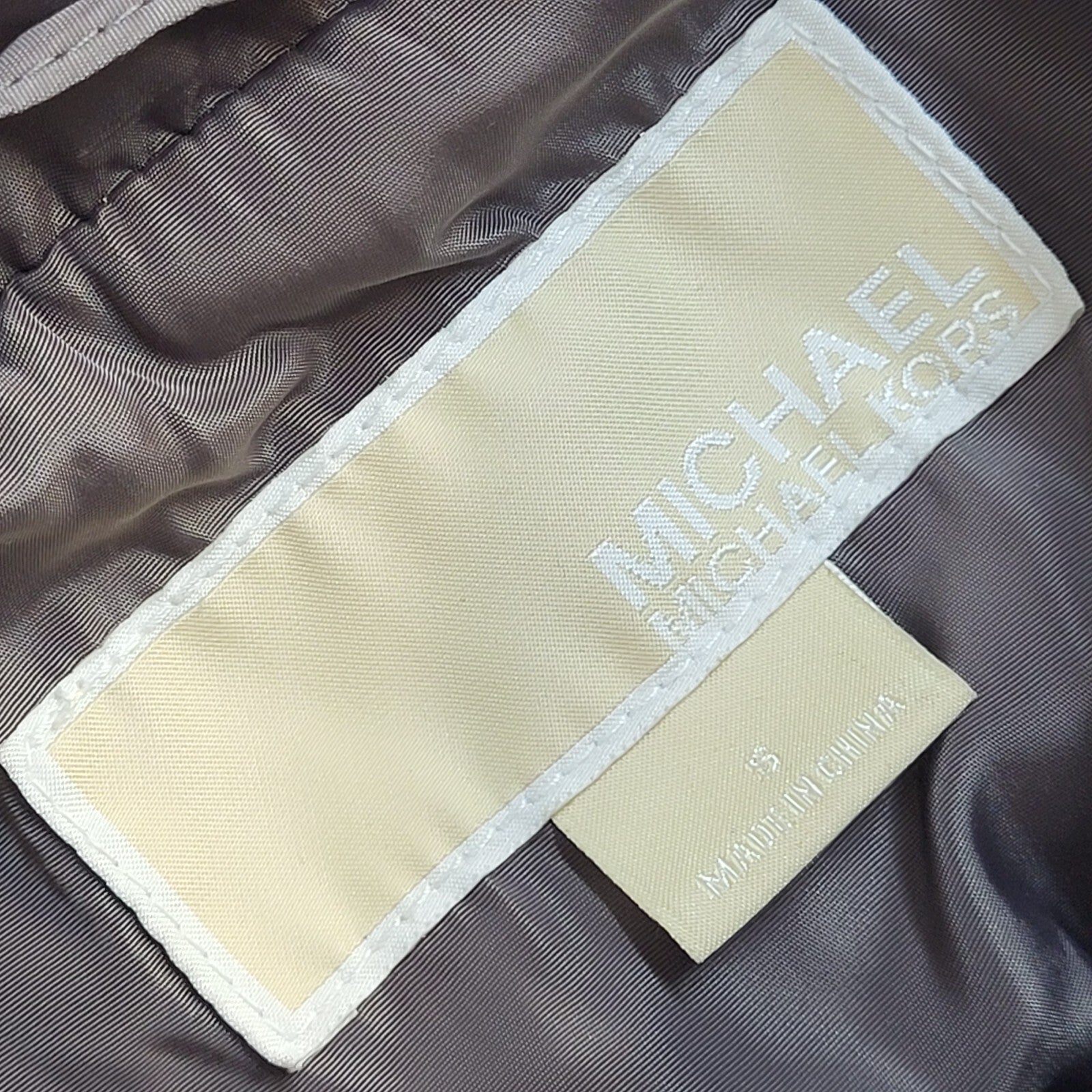Michael Kors Vintage Y2k Grey Quilted Coat Uk Women's UK Small