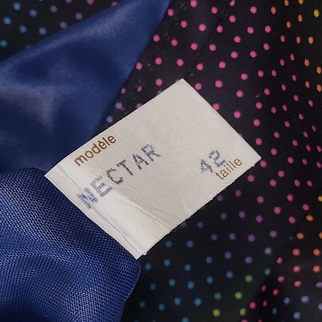 Arielle 90s Button & Belted Blue & Pink Rain Coat UK Women's Size 14