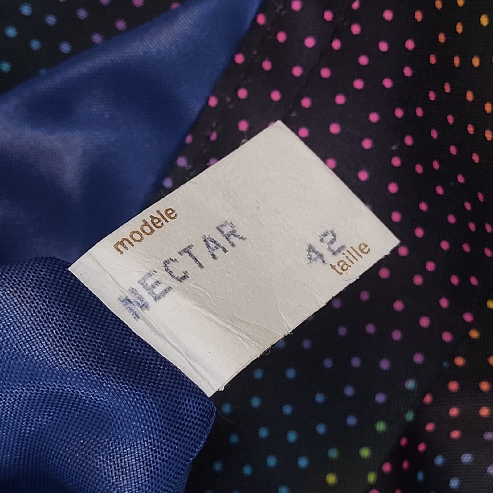 Arielle 90s Button & Belted Blue & Pink Rain Coat UK Women's Size 14