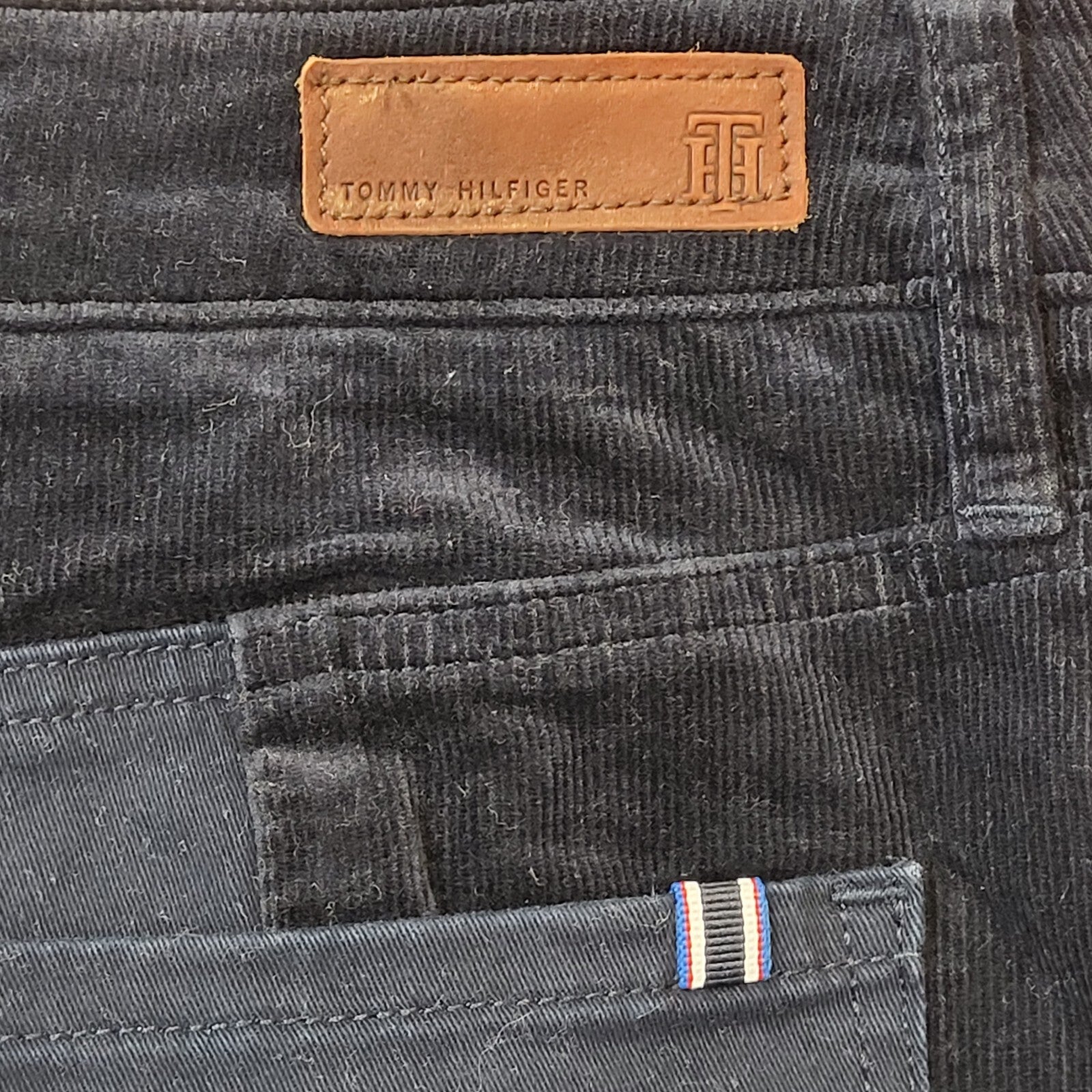 Tommy Hilfiger Corduroy Blue Mini Skirt Women's Size 10 W28