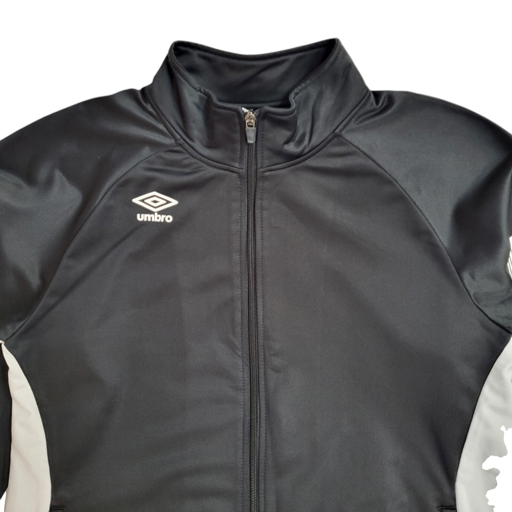 Umbro Black Full Zip Sports Modern Tracksuit Top Jacket UK Men's Size S
