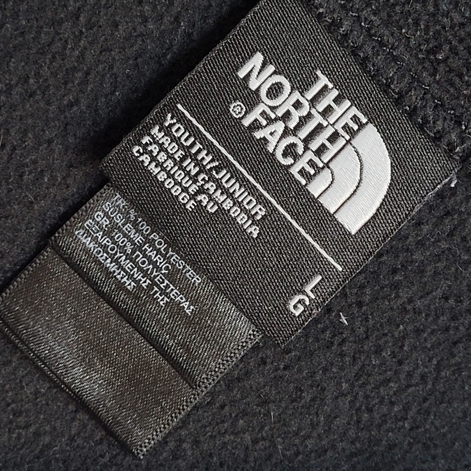 The North Face Black 1/4 Zip Fleece Y2K UK Boy's Size L