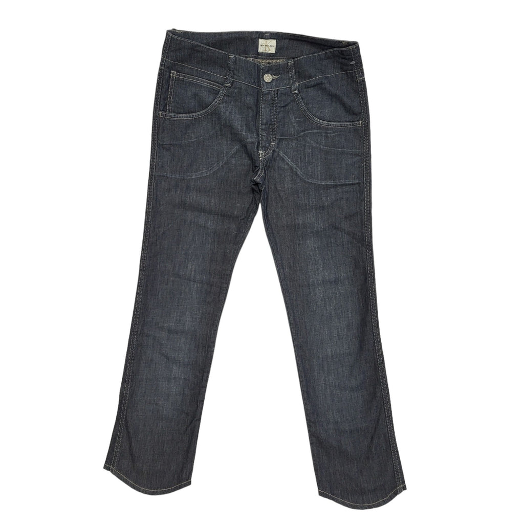 Calvin Klein 90s Vintage Dark Blue Straight Denim Jeans Uk Women's 8 W27 L26