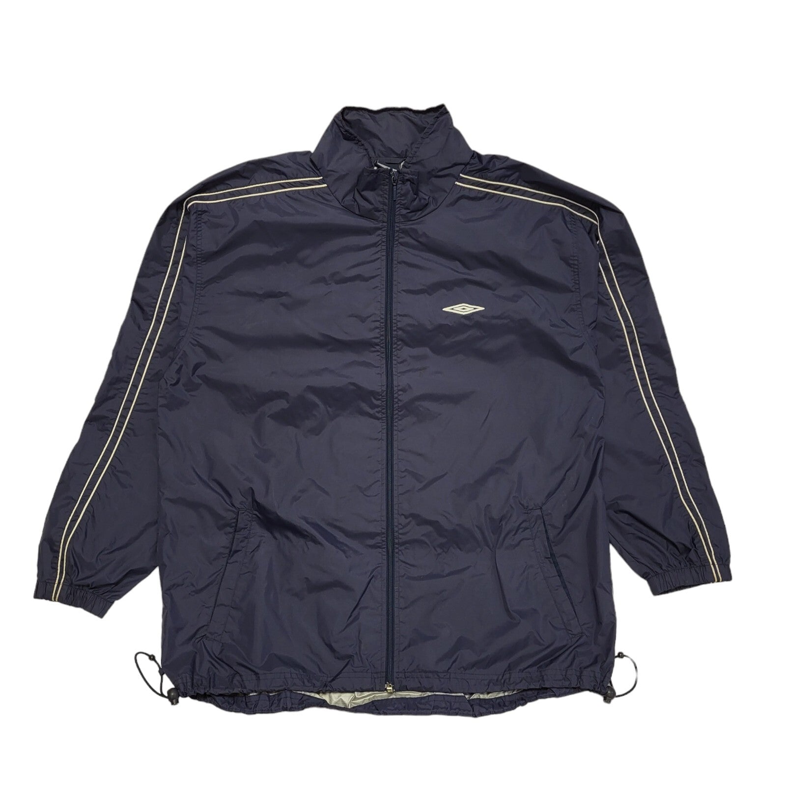 Umbro Navy Blue Vintage 90s Sports Windbreaker Track Jacket Uk Men's Size XL