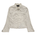 Jolibel White Vintage 90's Full Zip Collared Jacket Womens UK Size 12
