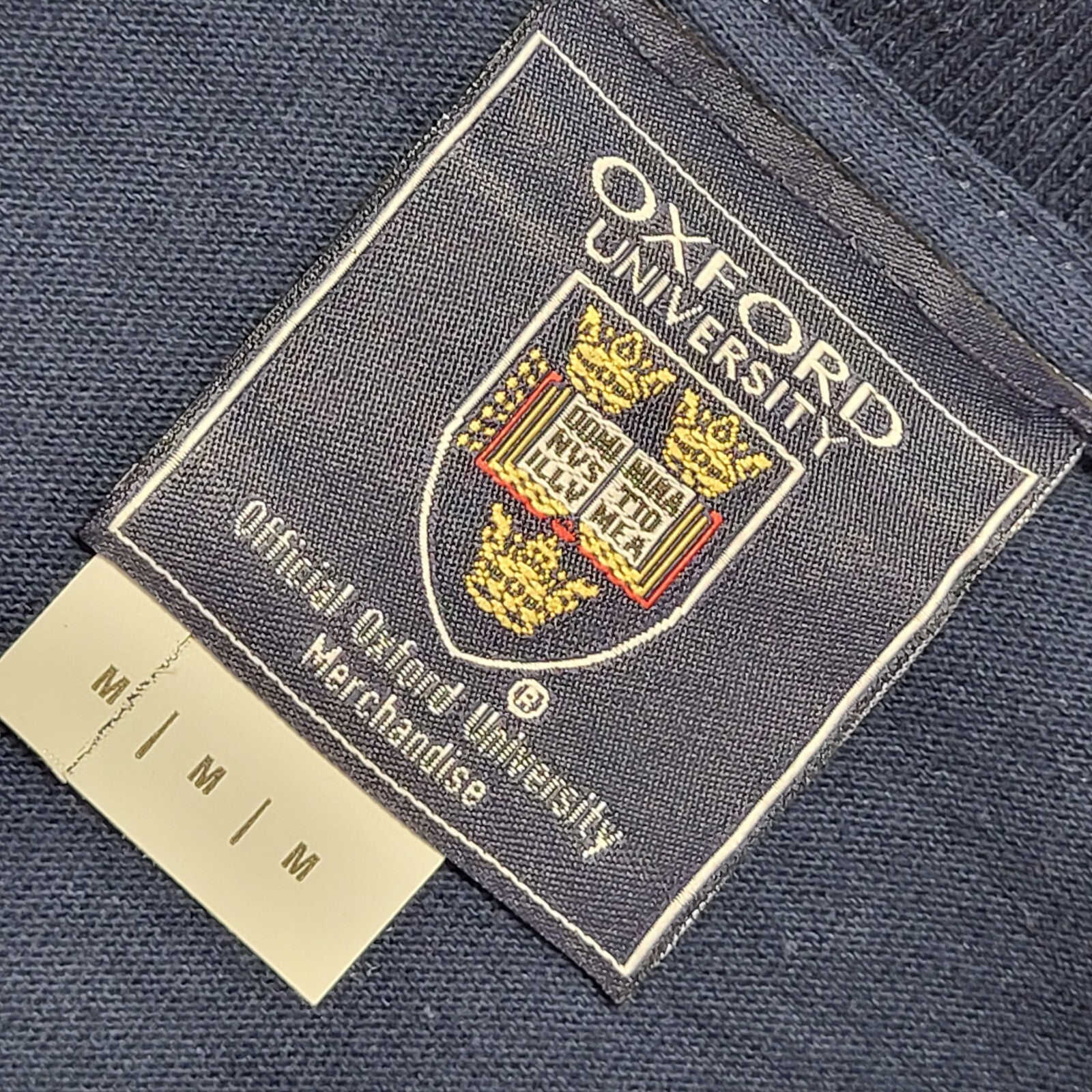 Oxford Uni Navy Blue Vintage 90s Short Sleeve T-Shirt Uk Men's M