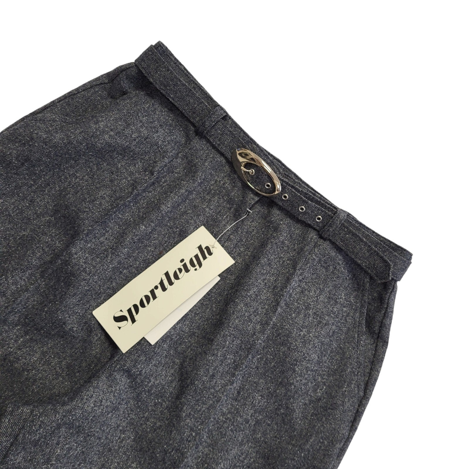 Sportleigh Vintage 90s Blue Donegal Tweed Trousers BNWT Womens Size 16 W32 L29