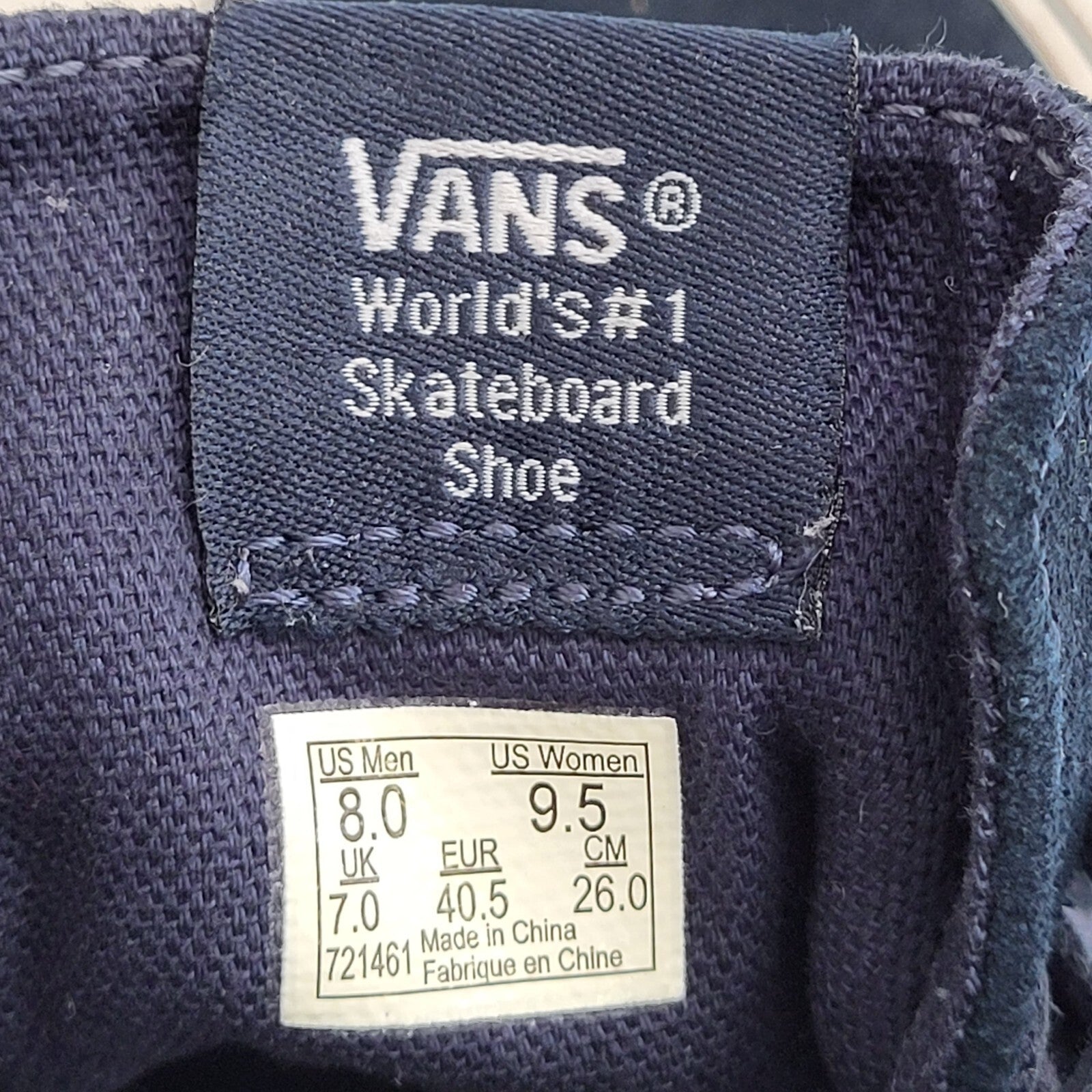 Vans Off The Wall Blue Suede Sneaker Trainers Men's Trainers Uk 7
