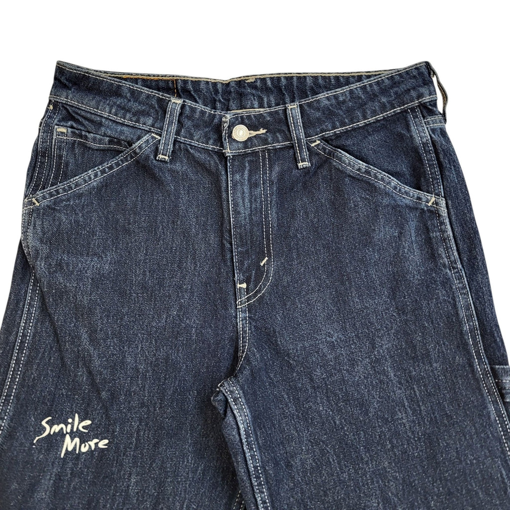 Levi's Jeans Dark Blue Tapered Leg Denim Uk Women's Size M W29 L26
