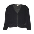 Next Vintage 90's Black Button Front Long Sleeve Cardigan Womens UK 10