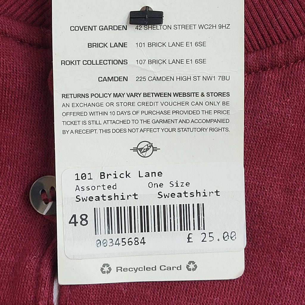 Canada Kettle Valley Steam Railway Burgundy 90s Sweatshirt BNWT UK Men's M