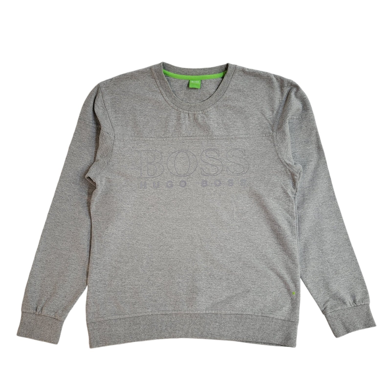 Hugo Boss Modern Sweatshirt Grey Crew Neck 90's UK Men's Size M