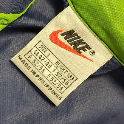 Nike 90s Vintage Navy Blue Green Tracksuit Top / Jacket Uk Men's Size Large