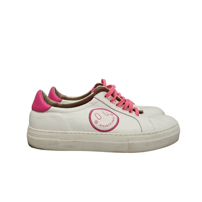 Mill & Friends White Leather Casual Trainers Women's UK 5.5 Eu 36