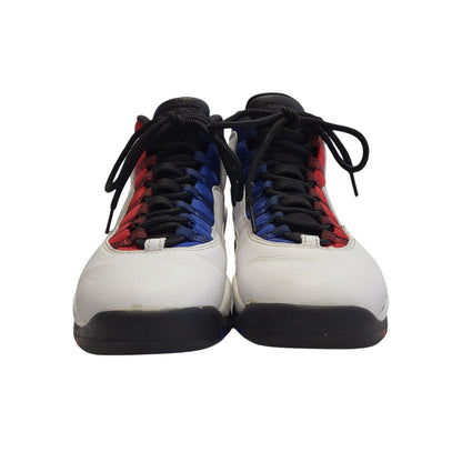 Air Jordan 10 Westbrook Claaa 2006 White & Red Lace-Up Trainers Uk Men's Size 8