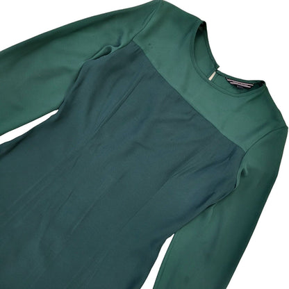 Tommy Hilfiger Vintage 90's Green Long Sleeve Dress UK Women's Size 8