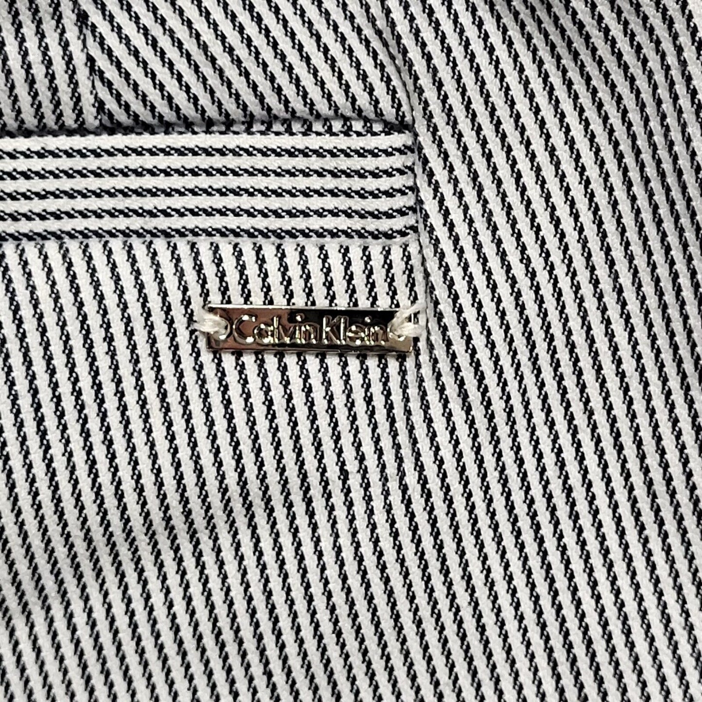 Calvin Klein Blue Striped Y2K Vintage Trousers Women's Size M 10 W28 L26