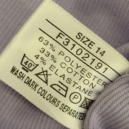 Joie De Vivre Vintage 90's Lilac Body Con Midi Lettuce Hem Dress Womens UK 14