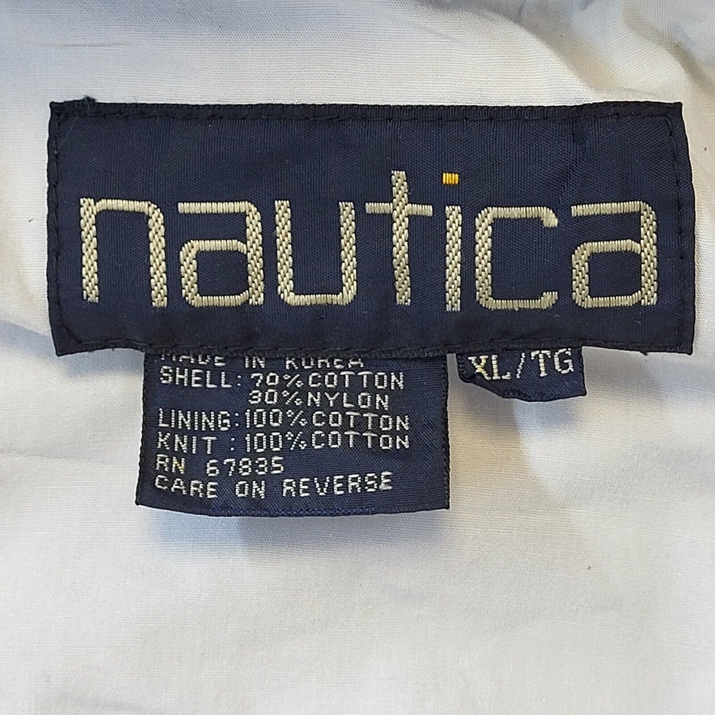 Nautica 90s Vintage Blue Zip Up Hooded Jacket Men's Size XL