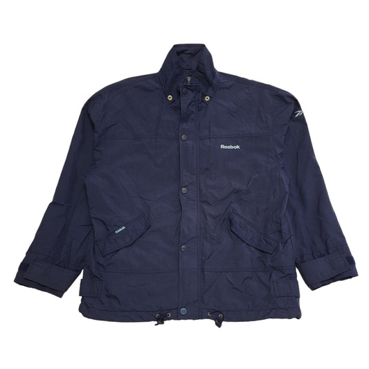 Reebok 90s Vintage Navy Blue Over-sized Sports Jacket Men's Size Large