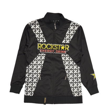Rockstar Vintage 90's Energy Drink Black & White Full Zip Jacket Men's UK Size L