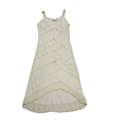 Eolra 90s Vintage White Sleeveless Dress Uk Women's Size Medium