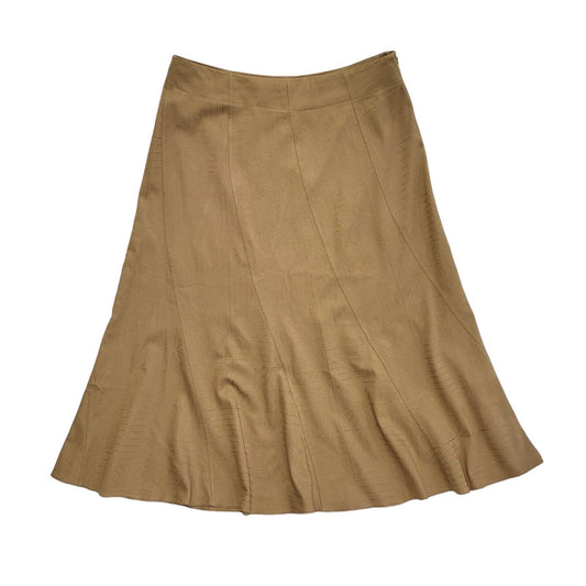 Stephen Vintage 90's Brown Long A-Line Skirt Womens UK 16 W34
