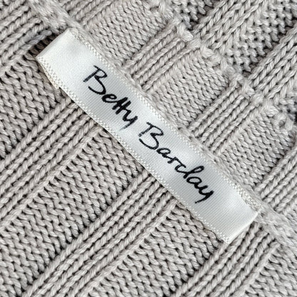 Betty Barclay Vintage 90's Beige Open Knitted Cardigan UK Women's Size 14