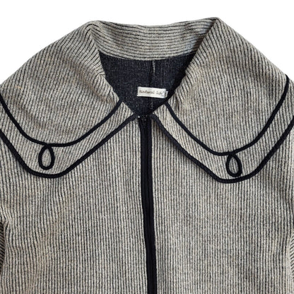 Natural Life Vintage 90's Grey/Beige Full Zip Jacket UK Women's Size 16
