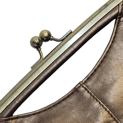 New Look Brown Faux Leather Small Clutch Bag Uk Women's Size 6" x 12"
