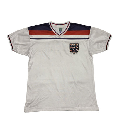Score Draw 90s England White Keegan Football Shirt Uk Men's Size Medium